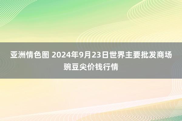 亚洲情色图 2024年9月23日世界主要批发商场豌豆尖价钱行情