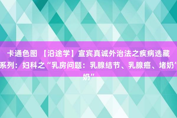 卡通色图 【沿途学】宣宾真诚外治法之疾病选藏系列：妇科之“乳房问题：乳腺结节、乳腺癌、堵奶”