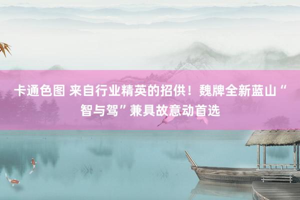 卡通色图 来自行业精英的招供！魏牌全新蓝山“智与驾”兼具故意动首选