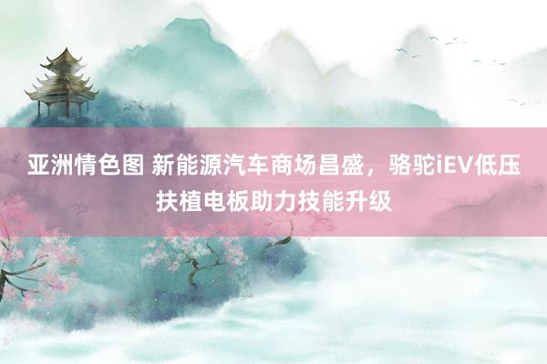 亚洲情色图 新能源汽车商场昌盛，骆驼iEV低压扶植电板助力技能升级