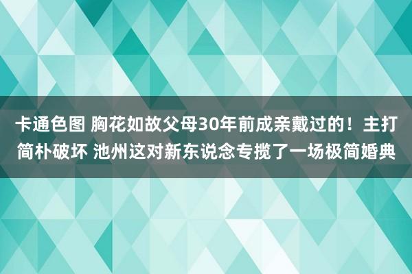 卡通色图 胸花如故父母30年前成亲戴过的！主打简朴破坏 池州这对新东说念专揽了一场极简婚典