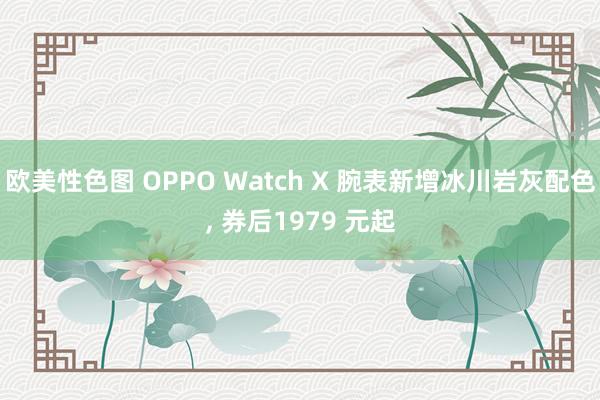 欧美性色图 OPPO Watch X 腕表新增冰川岩灰配色， 券后1979 元起