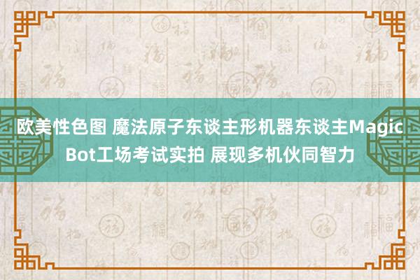 欧美性色图 魔法原子东谈主形机器东谈主MagicBot工场考试实拍 展现多机伙同智力