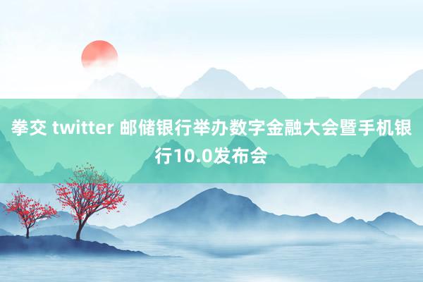 拳交 twitter 邮储银行举办数字金融大会暨手机银行10.0发布会