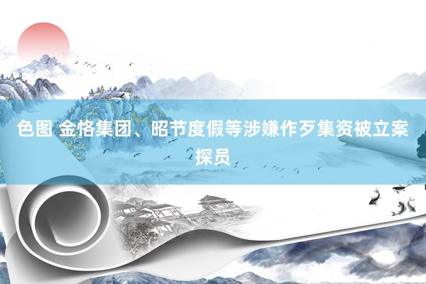 色图 金恪集团、昭节度假等涉嫌作歹集资被立案探员