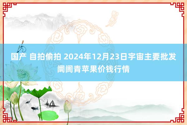 国产 自拍偷拍 2024年12月23日宇宙主要批发阛阓青苹果价钱行情