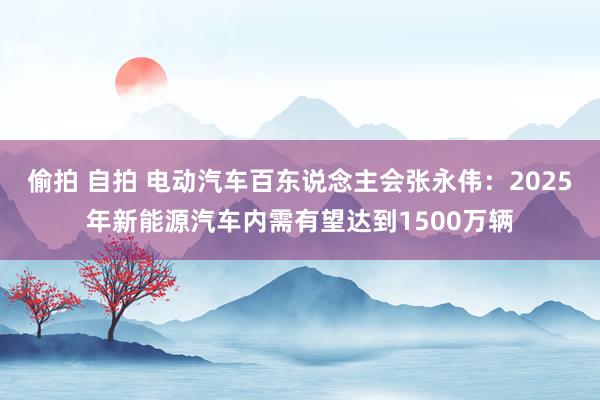 偷拍 自拍 电动汽车百东说念主会张永伟：2025年新能源汽车内需有望达到1500万辆