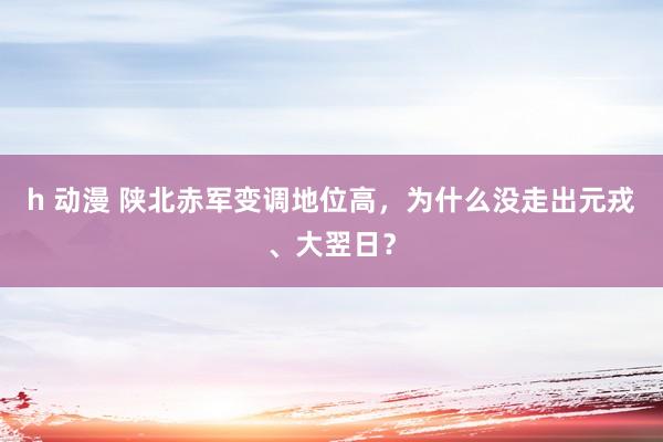 h 动漫 陕北赤军变调地位高，为什么没走出元戎、大翌日？