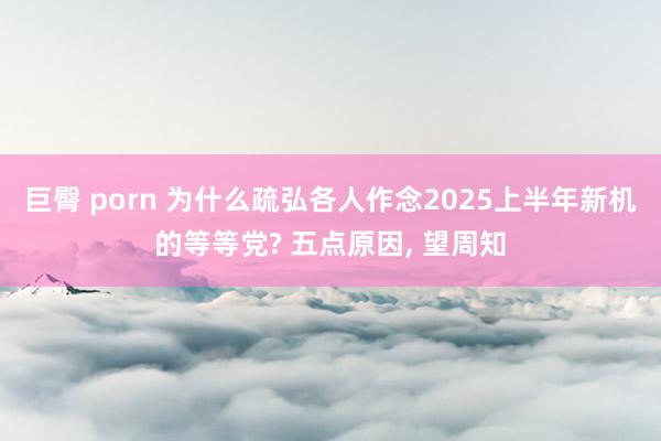 巨臀 porn 为什么疏弘各人作念2025上半年新机的等等党? 五点原因， 望周知